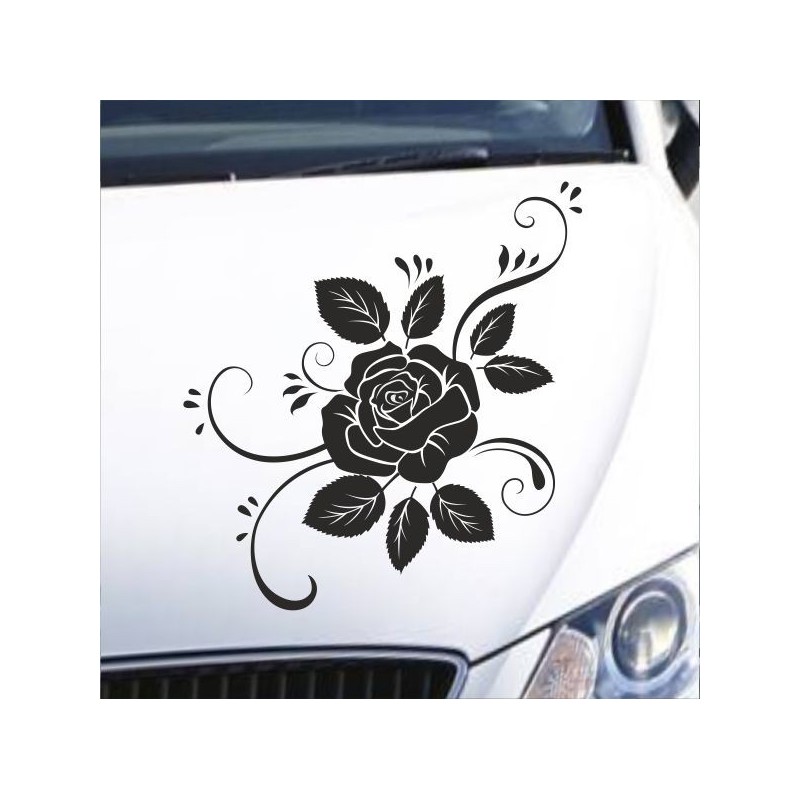 Aufkleber Auto Motorhaube Car Style Tuning Drache Tribal Dekor Rosen Blumen Schmetteringe Tattoo´s Fun Comic Flower Tiere