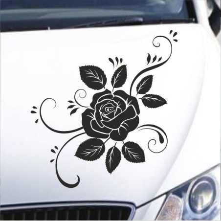 Aufkleber Auto Motorhaube Car Style Tuning Drache Tribal Dekor Rosen Blumen Schmetteringe Tattoo´s Fun Comic Flower Tiere