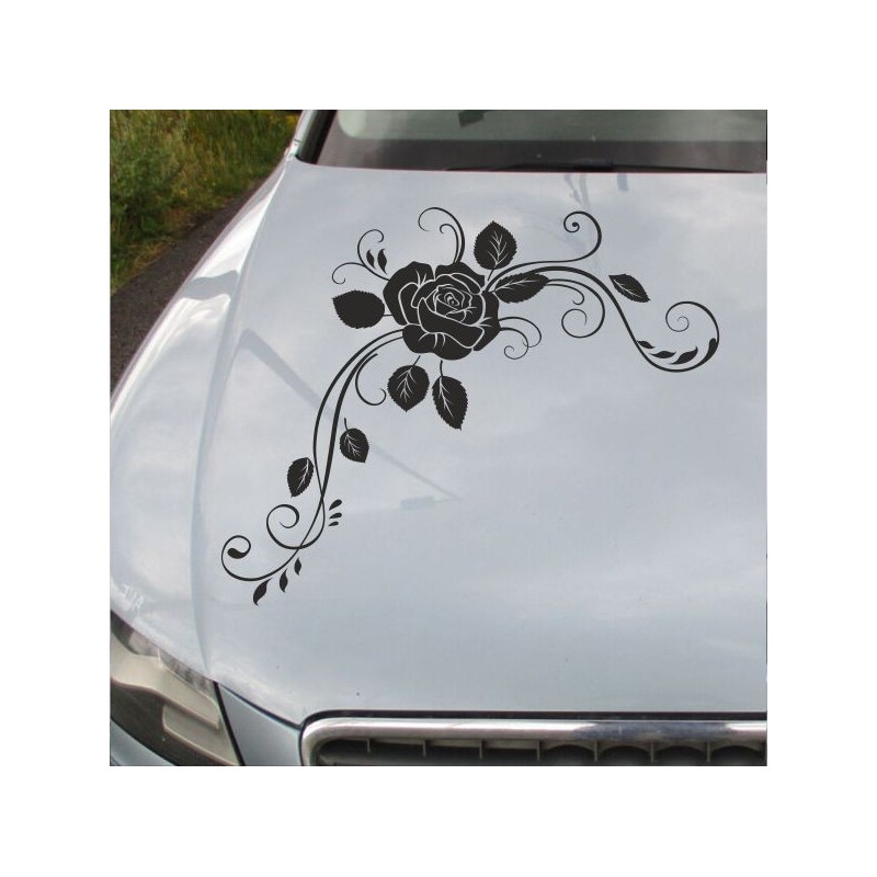 Aufkleber Auto Motorhaube Car Style Tuning Drache Tribal Dekor Rosen Blumen Schmetteringe Tattoo´s Fun Comic Flower Tiere