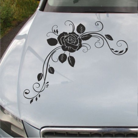 Aufkleber Auto Motorhaube Car Style Tuning Drache Tribal Dekor Rosen Blumen Schmetteringe Tattoo´s Fun Comic Flower Tiere