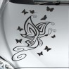 Aufkleber Auto Motorhaube Car Style Tuning Drache Tribal Dekor Rosen Blumen Schmetteringe Tattoo´s Fun Comic Flower Tiere
