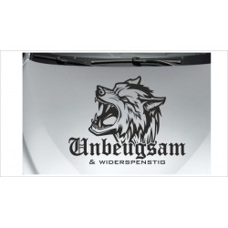 Odin´s Wölfe Walhalla Wikinger Wolf Unbeugsam & widerspenstig  Aufkleber Auto Tattoo Car Style Sticker