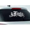 Aufkleber Auto Heckscheibe Car Tattoo Style La Familia Pferd Pferde Gecko Sprüche Power Blumen Ranke Fee Hexe Faultier Kolben