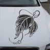 Aufkleber Auto Motorhaube Car Style Tuning Drache Tribal Dekor Rosen Blumen Schmetteringe Tattoo´s Fun Comic Flower Tiere