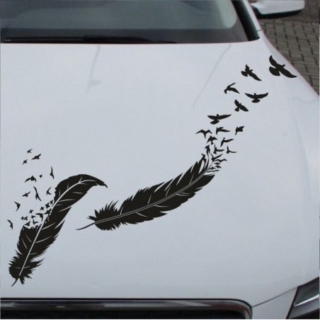 Aufkleber Auto Motorhaube Car Style Tuning Drache Tribal Dekor Rosen Blumen Schmetteringe Tattoo´s Fun Comic Flower Tiere