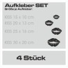 Aufkleber SET Auto Heckscheibe Car Tattoo Style La Familia Pferd Gecko Sprüche Power Blumen Ranke Fee Hexe Faultier Kolben
