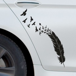 Aufkleber SET Auto Heckscheibe Car Tattoo Style La Familia Pferd Gecko Sprüche Power Blumen Ranke Fee Hexe Faultier Kolben