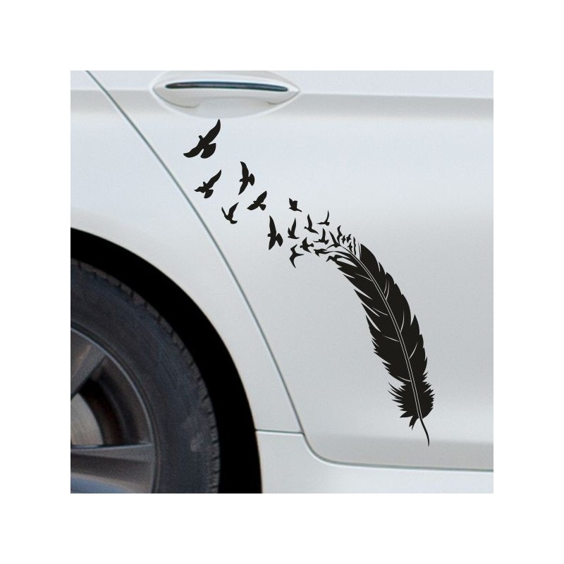 Aufkleber SET Auto Heckscheibe Car Tattoo Style La Familia Pferd Gecko Sprüche Power Blumen Ranke Fee Hexe Faultier Kolben