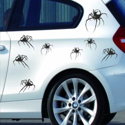 Aufkleber SET Auto Heckscheibe Car Tattoo Style La Familia Pferd Gecko Sprüche Power Blumen Ranke Fee Hexe Faultier Kolben