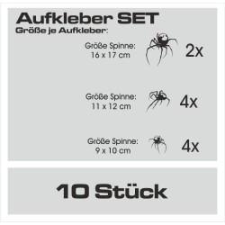 Aufkleber SET Auto Heckscheibe Car Tattoo Style La Familia Pferd Gecko Sprüche Power Blumen Ranke Fee Hexe Faultier Kolben