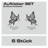 Aufkleber SET Auto Heckscheibe Car Tattoo Style La Familia Pferd Gecko Sprüche Power Blumen Ranke Fee Hexe Faultier Kolben