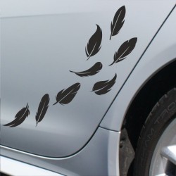 Aufkleber SET Auto Heckscheibe Car Tattoo Style La Familia Pferd Gecko Sprüche Power Blumen Ranke Fee Hexe Faultier Kolben