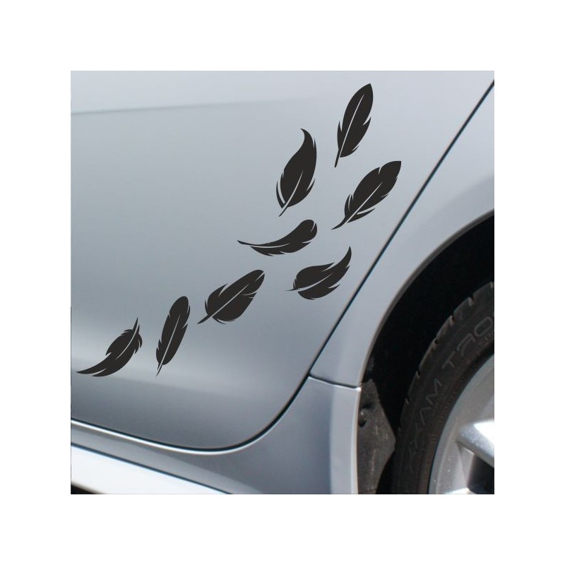 Aufkleber SET Auto Heckscheibe Car Tattoo Style La Familia Pferd Gecko Sprüche Power Blumen Ranke Fee Hexe Faultier Kolben