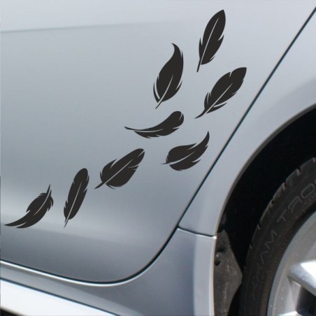 Aufkleber SET Auto Heckscheibe Car Tattoo Style La Familia Pferd Gecko Sprüche Power Blumen Ranke Fee Hexe Faultier Kolben