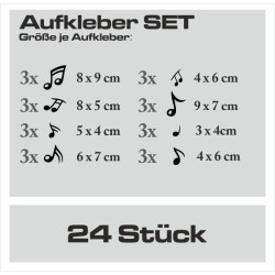 Aufkleber SET Auto Heckscheibe Car Tattoo Style La Familia Pferd Gecko Sprüche Power Blumen Ranke Fee Hexe Faultier Kolben