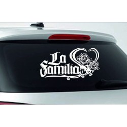 Aufkleber Auto Heckscheibe Car Tattoo Style La Familia Pferd Pferde Gecko Sprüche Power Blumen Ranke Fee Hexe Faultier Kolben