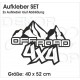 4x4 Aufkleber 2er SET Auto Safari Offroad OFF ROAD  Allrad Race Fahrzeug Beschriftung