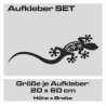 Aufkleber SET Auto Heckscheibe Car Tattoo Style La Familia Pferd Gecko Sprüche Power Blumen Ranke Fee Hexe Faultier Kolben
