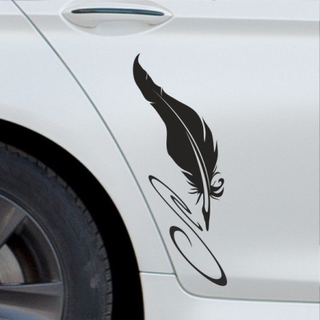 Aufkleber SET Auto Heckscheibe Car Tattoo Style La Familia Pferd Gecko Sprüche Power Blumen Ranke Fee Hexe Faultier Kolben