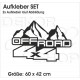 4x4 Aufkleber 2er SET Auto Safari Offroad OFF ROAD  Allrad Race Fahrzeug Beschriftung