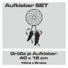 Aufkleber SET Auto Heckscheibe Car Tattoo Style La Familia Pferd Gecko Sprüche Power Blumen Ranke Fee Hexe Faultier Kolben