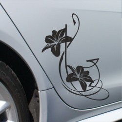 Aufkleber SET Auto Heckscheibe Car Tattoo Style La Familia Pferd Gecko Sprüche Power Blumen Ranke Fee Hexe Faultier Kolben