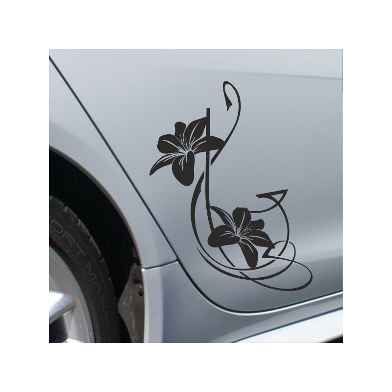 Aufkleber SET Auto Heckscheibe Car Tattoo Style La Familia Pferd Gecko Sprüche Power Blumen Ranke Fee Hexe Faultier Kolben