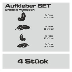 Aufkleber SET Auto Heckscheibe Car Tattoo Style La Familia Pferd Gecko Sprüche Power Blumen Ranke Fee Hexe Faultier Kolben