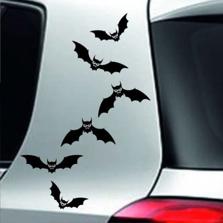 Aufkleber SET Auto Heckscheibe Car Tattoo Style La Familia Pferd Gecko Sprüche Power Blumen Ranke Fee Hexe Faultier Kolben