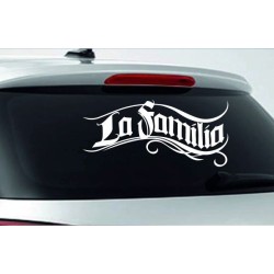 Aufkleber Auto Heckscheibe Car Tattoo Style La Familia Pferd Pferde Gecko Sprüche Power Blumen Ranke Fee Hexe Faultier Kolben