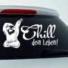 Aufkleber Auto Heckscheibe Car Tattoo Style La Familia Pferd Pferde Gecko Sprüche Power Blumen Ranke Fee Hexe Faultier Kolben