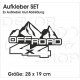 4x4 Aufkleber 2er SET Auto Safari Offroad OFF ROAD  Allrad Race Cross Fahrzeug Beschriftung