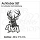 4x4 Aufkleber 2er SET Auto Safari Offroad OFF ROAD  Allrad Race Cross Fahrzeug Beschriftung