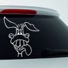 Aufkleber Auto Heckscheibe Car Tattoo Style La Familia Pferd Pferde Gecko Sprüche Power Blumen Ranke Fee Hexe Faultier Kolben