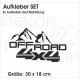 4x4 Aufkleber Auto Safari Berge Offroad OFF ROAD  Allrad Race Fahrzeug Beschriftung