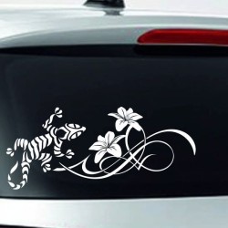 Aufkleber Auto Heckscheibe Car Tattoo Style La Familia Pferd Pferde Gecko Sprüche Power Blumen Ranke Fee Hexe Faultier Kolben