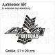 4x4 Aufkleber 2er SET Auto Safari Reifenspur Profil Offroad OFF ROAD  Allrad Race Cross Fahrzeug Beschriftung