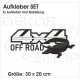 4x4 Aufkleber 2er SET Auto Safari Krokodil Offroad OFF ROAD Cross Allrad Race Fahrzeug Beschriftung