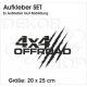 4x4 Aufkleber Auto Safari Offroad Kratzer Kralle OFF ROAD  Allrad Race Fahrzeug Beschriftung