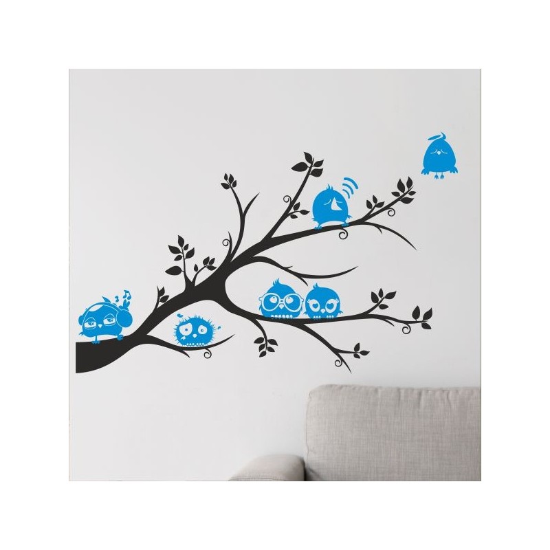 Wandaufkleber Wandtattoo Aufkleber Wand 2farbig Blumen Ranke Dekor Tattoo Musik Swing Noten Blüten Blumen Landschaft Rosen Liebe