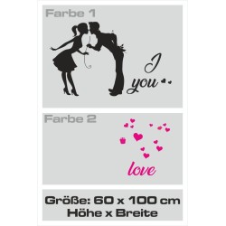 Wandaufkleber Wandtattoo Aufkleber Wand 2farbig Blumen Ranke Dekor Tattoo Musik Swing Noten Blüten Blumen Landschaft Rosen Liebe