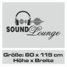 Wandaufkleber Wandtattoo Musik Bass Gitarre Sound Music Rock your Life Noten Notenschlüssel Kopfhörer DJ Totenkopf Disco Melodie