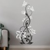 Wandaufkleber Wandtattoo Aufkleber Wand 2farbig Blumen Ranke Dekor Tattoo Musik Swing Noten Blüten Blumen Landschaft Rosen Liebe