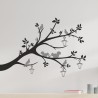 Wandaufkleber Wandtattoo Aufkleber Wand 2farbig Blumen Ranke Dekor Tattoo Musik Swing Noten Blüten Blumen Landschaft Rosen Liebe