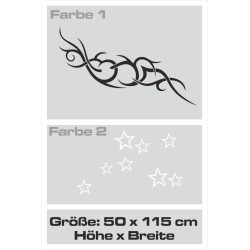 Wandaufkleber Wandtattoo Aufkleber Wand 2farbig Blumen Ranke Dekor Tattoo Musik Swing Noten Blüten Blumen Landschaft Rosen Liebe