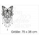Mandala Schmetterling Aufkleber Auto Car Ornament Tattoo Orient Tribal Dekor