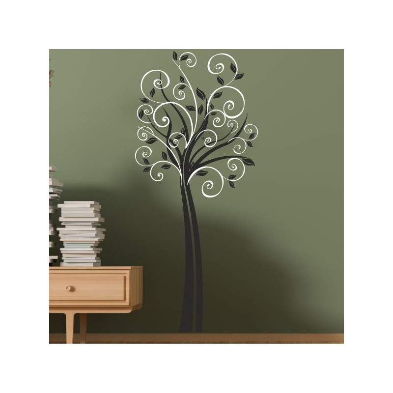 Wandaufkleber Wandtattoo Aufkleber Wand 2farbig Blumen Ranke Dekor Tattoo Musik Swing Noten Blüten Blumen Landschaft Rosen Liebe