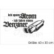 Verbrenner Diesel Benzin Strom sparen Aufkleber Auto Car Stye Tattoo Heckscheibe Lack & Glas