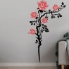 Wandaufkleber Wandtattoo Aufkleber Wand 2farbig Blumen Ranke Dekor Tattoo Musik Swing Noten Blüten Blumen Landschaft Rosen Liebe