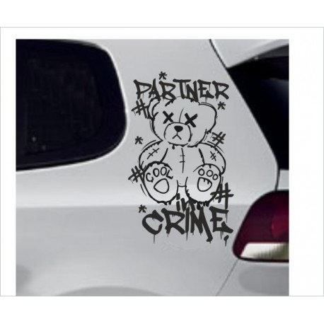 Teddy Bär Bear why so serious Joker zerstört Tribal Aufkleber Auto Car Stye Tattoo Heckscheibe Lack & Glas